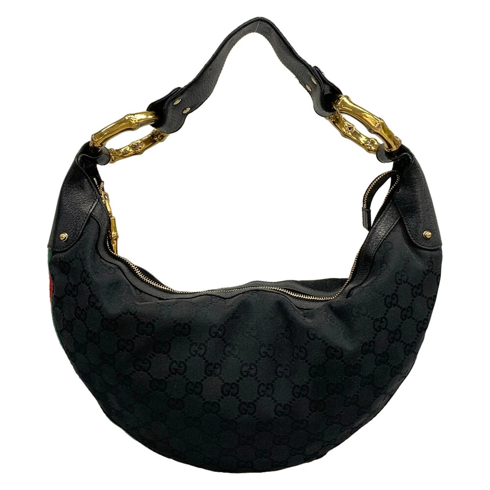 Gucci Bamboo/Sherry/Gg Pattern Black #306388G10B